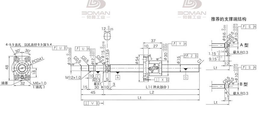 KURODA GP1502DS-BAPR-0300B-C3S 黑田滚珠丝杠更换滚珠方法